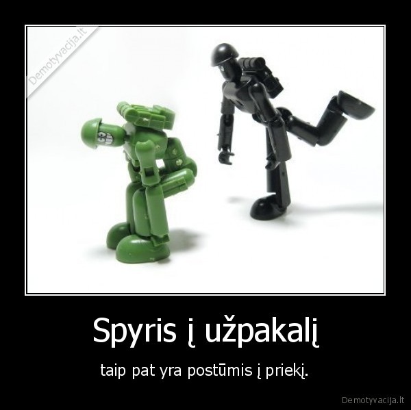 Spyris į užpakalį