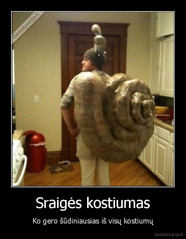 kostiumas, sraige, sudinas