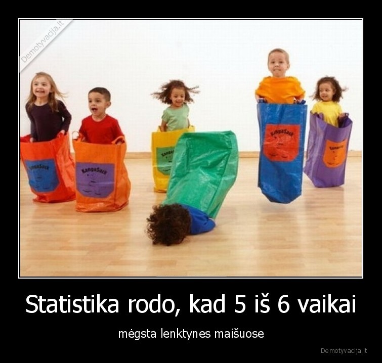 vaikai,lenktynes,statistika