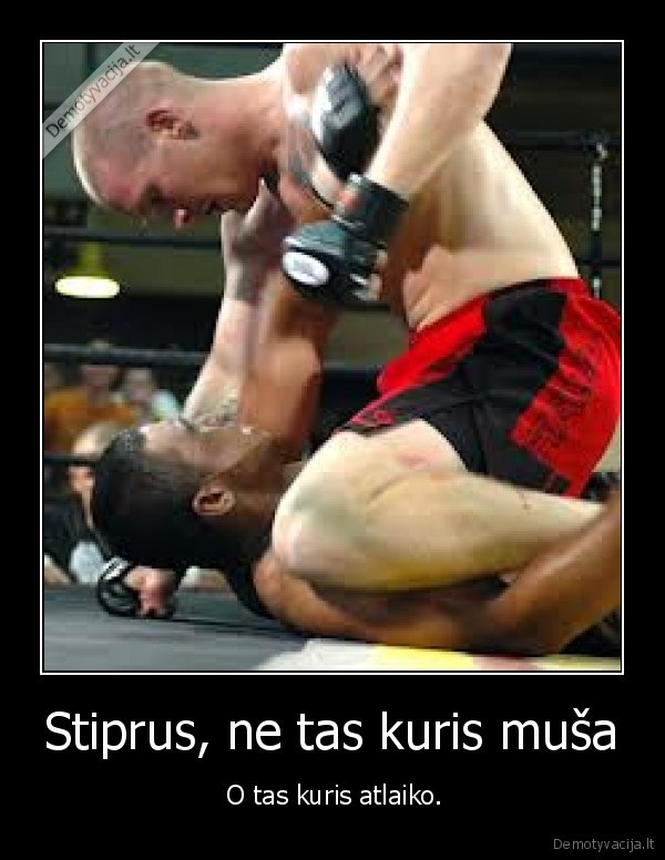 Stiprus, ne tas kuris muša