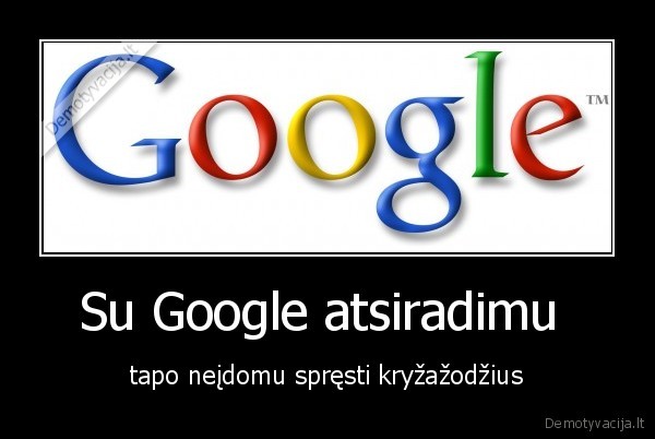 Su Google atsiradimu 