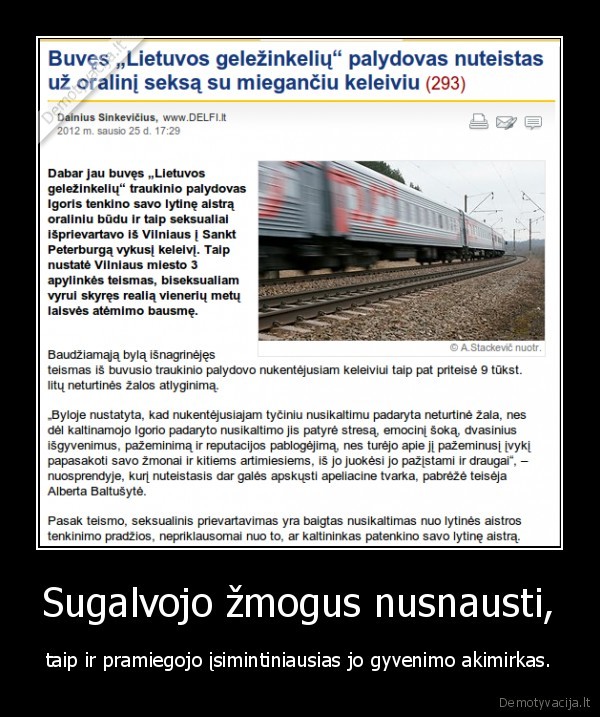 Sugalvojo žmogus nusnausti,