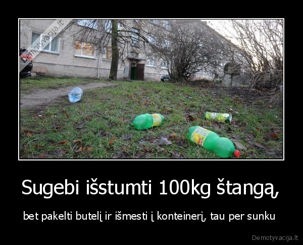 Sugebi išstumti 100kg štangą,