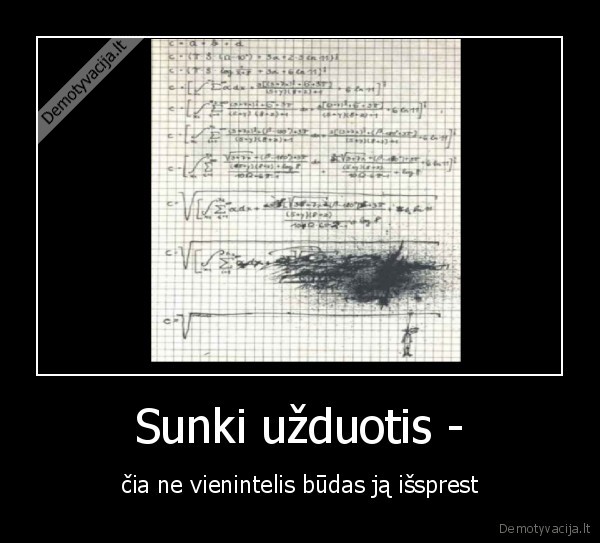 Sunki užduotis -