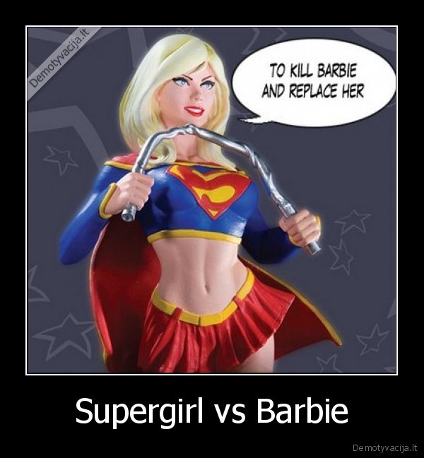 supergirl, barbie, vs