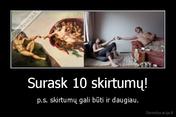 Surask 10 skirtumų!