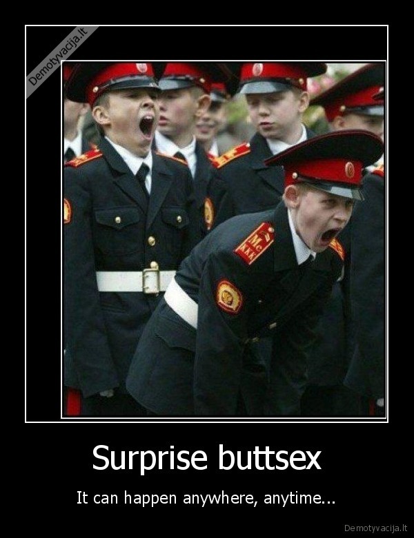 Surprise buttsex