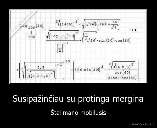 mobilus, numeris,telefono, numeris,matematine, lygtis