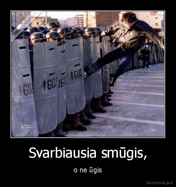 Svarbiausia smūgis,