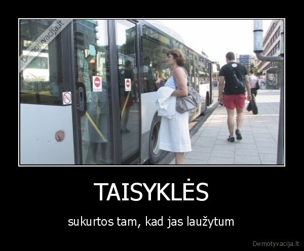 autobusas, ilipti, taisykles