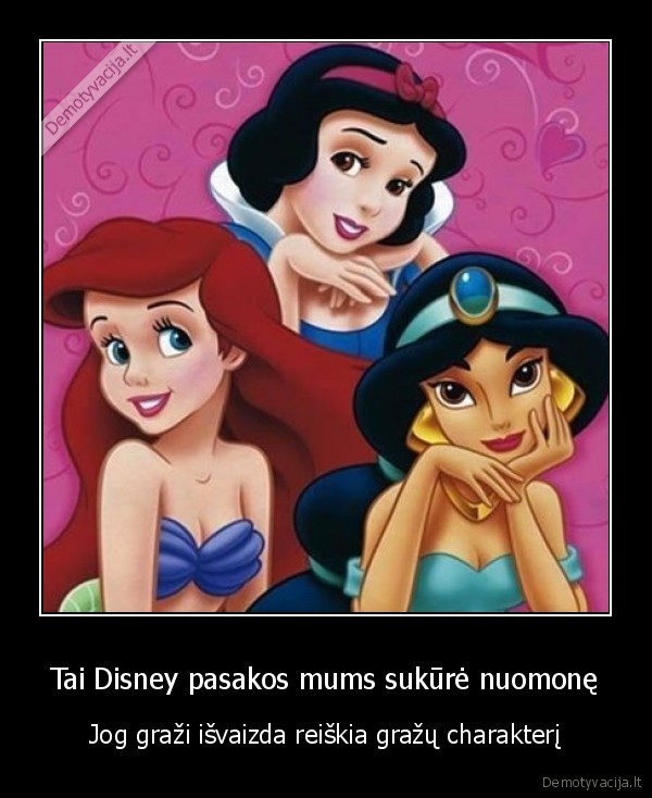 disney, isvaizda, charakteris, nuomone, pasaka