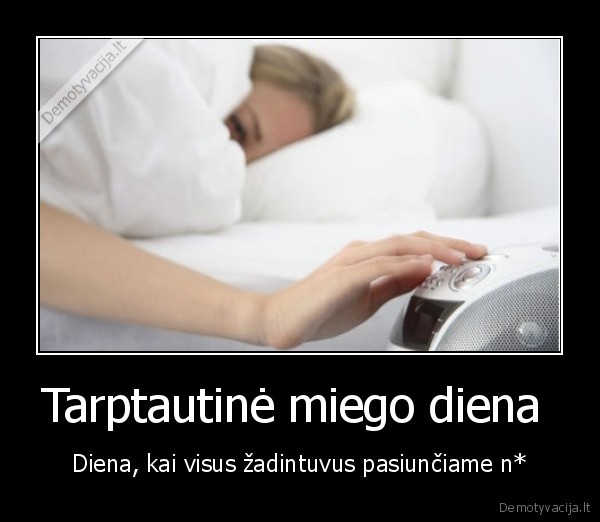 Tarptautinė miego diena 