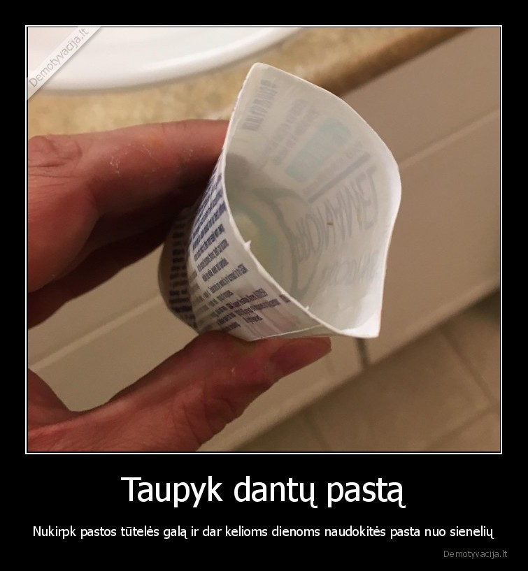 Taupyk dantų pastą