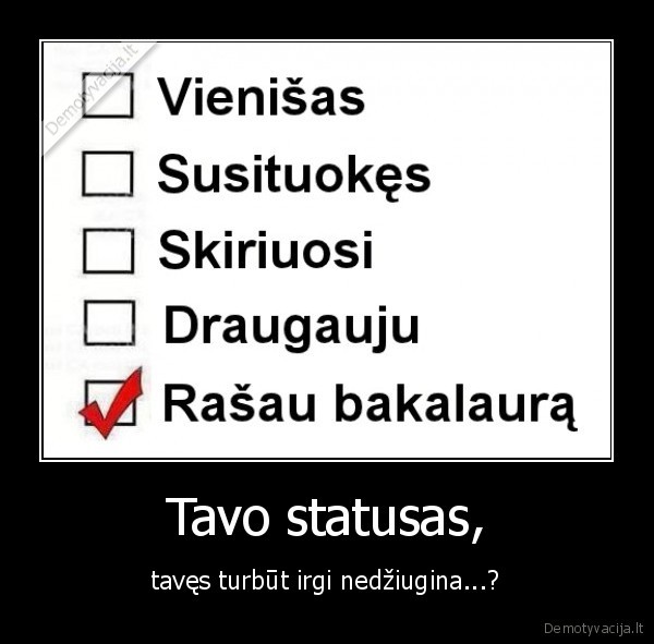 Tavo statusas,