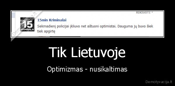 optimistai,15min, komentaras