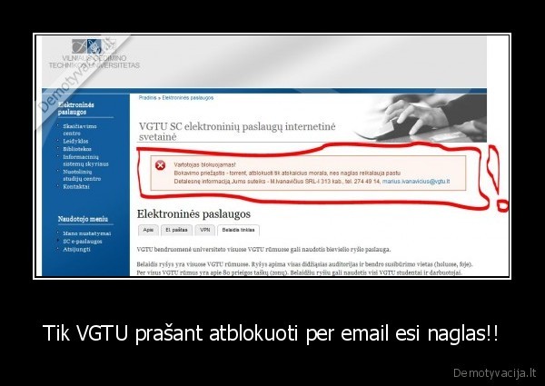 vgtu,eduroam,uzblokuotas