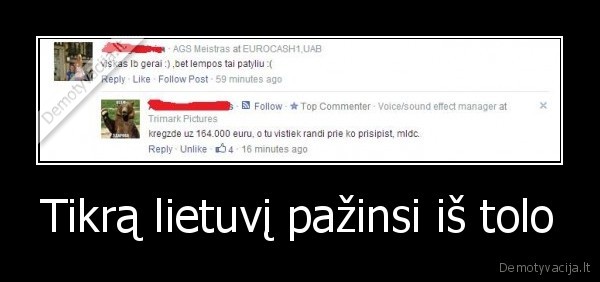 Tikrą lietuvį pažinsi iš tolo