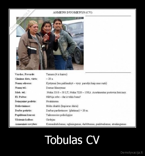 Tobulas CV