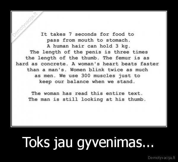 Toks jau gyvenimas...