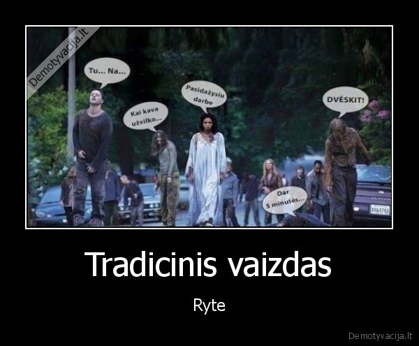 rytas,zombiai,walking, dead