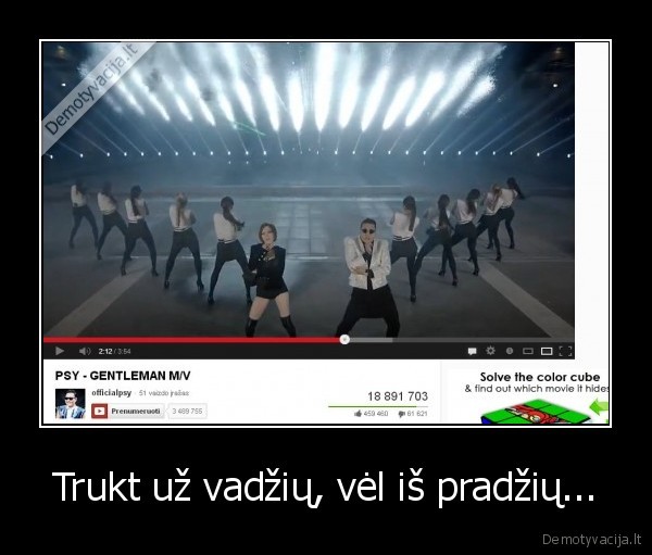 Trukt už vadžių, vėl iš pradžių...