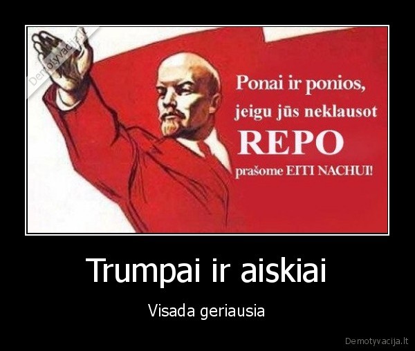 Trumpai ir aiskiai