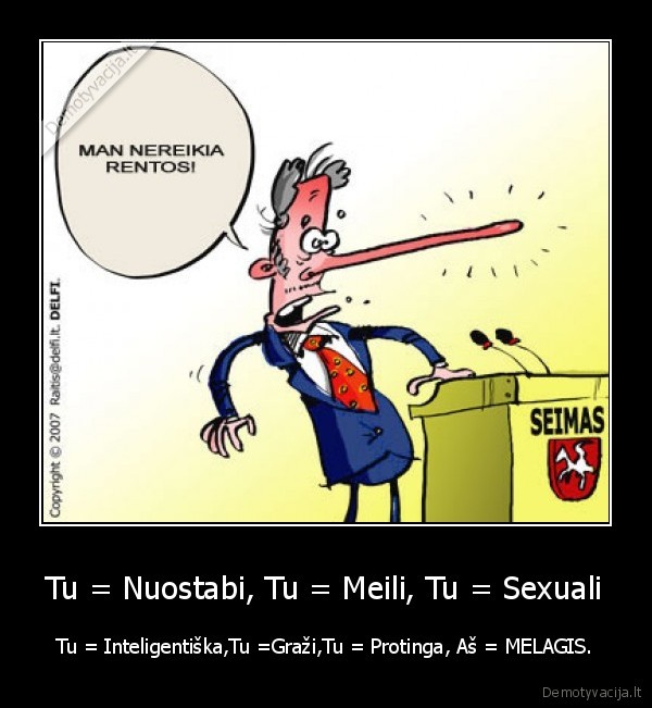 Tu = Nuostabi, Tu = Meili, Tu = Sexuali