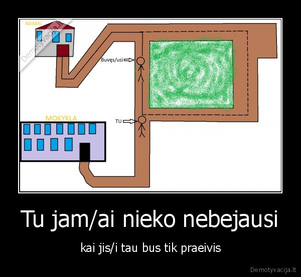 Tu jam/ai nieko nebejausi