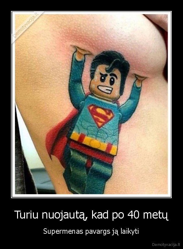 supermenas,tattoo,tatuiruote,papai
