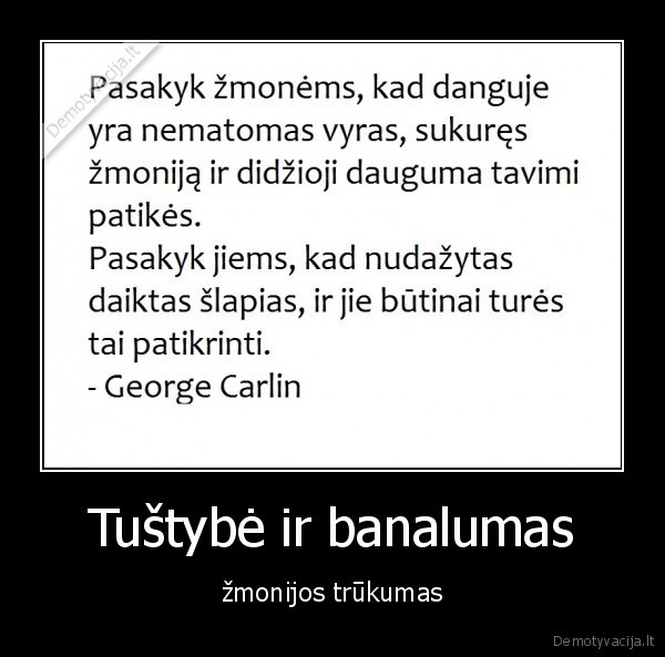 Tuštybė ir banalumas