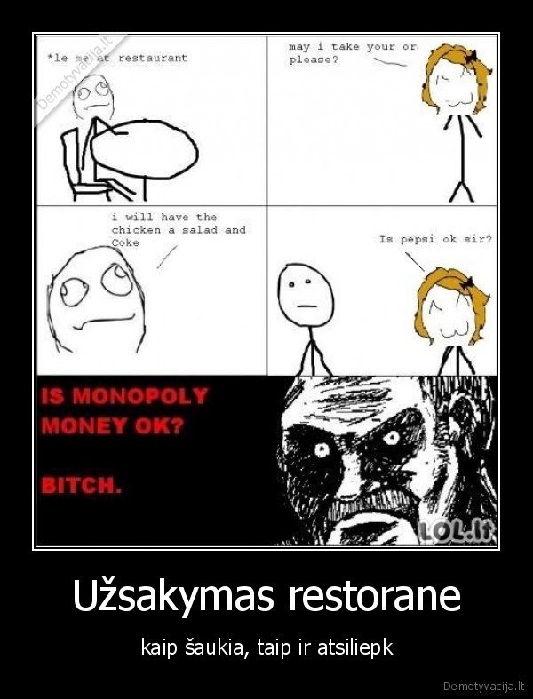 Užsakymas restorane