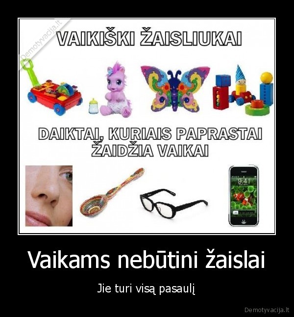 Vaikams nebūtini žaislai