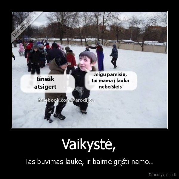 Vaikystė,