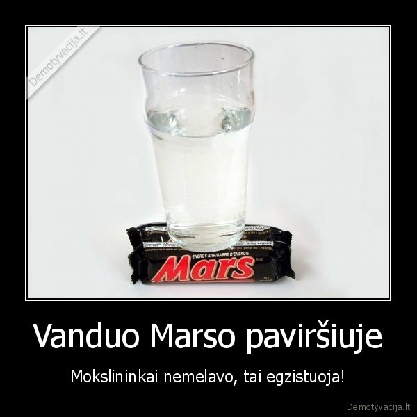 Vanduo Marso paviršiuje