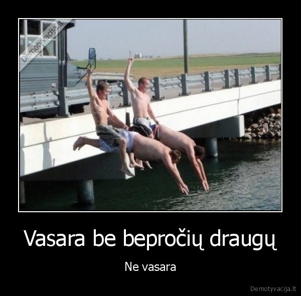 Vasara be bepročių draugų