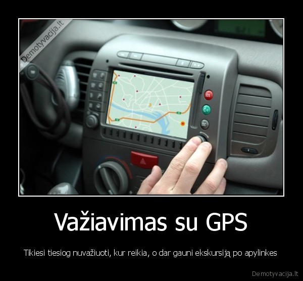 Važiavimas su GPS