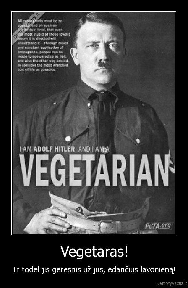 peta, hitler, vegetaras, mesa, lavoniena