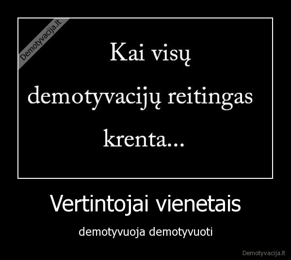 Vertintojai vienetais