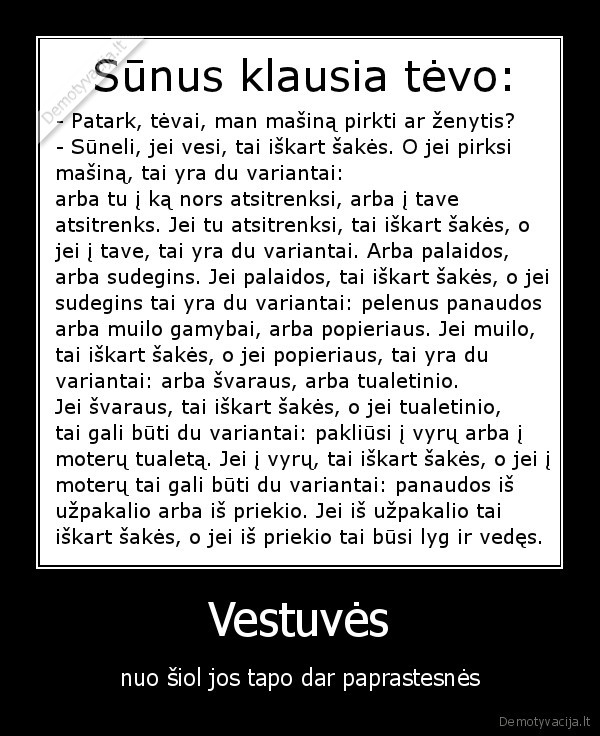 Vestuvės