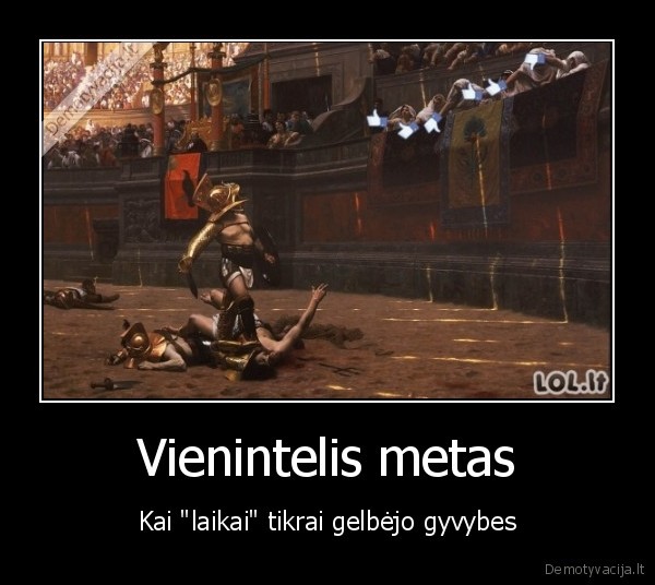 laikai,like, mygtukas,gladiatoriu, kovos