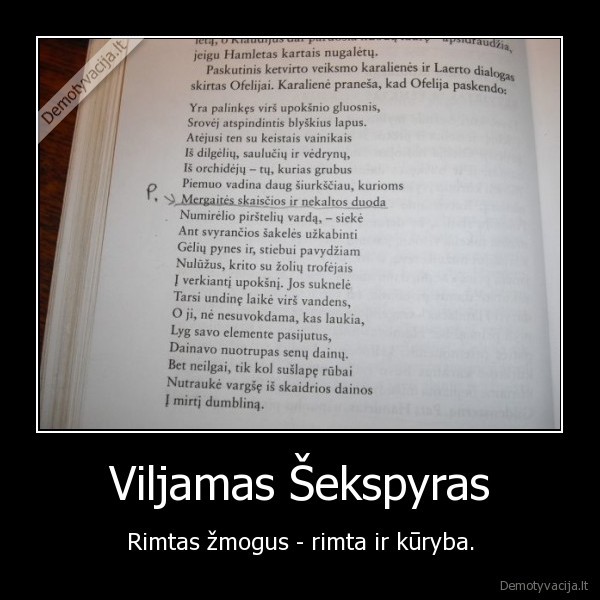 viljamas, sekspyras