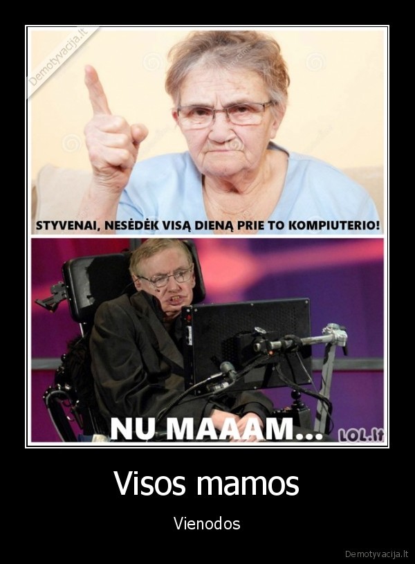 styven, hawking,hokingas,juodas, humoras