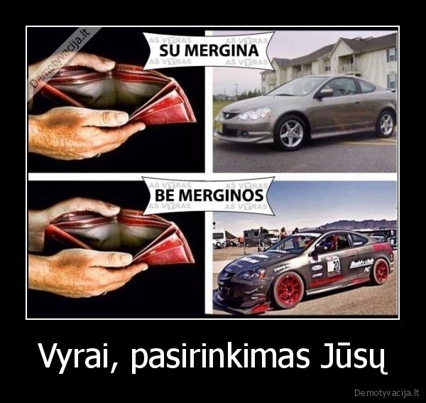 Vyrai, pasirinkimas Jūsų