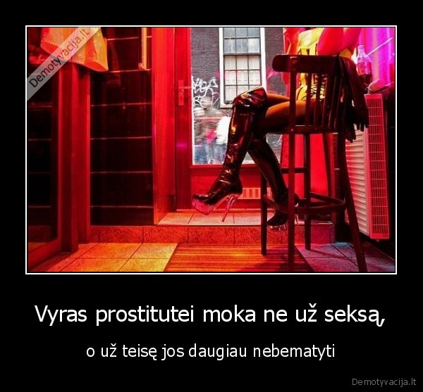 Vyras prostitutei moka ne už seksą,