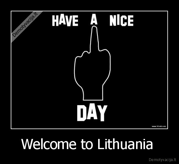 Welcome to Lithuania 