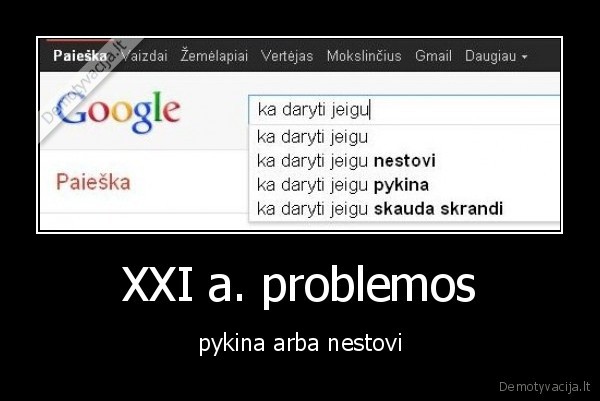 XXI a. problemos