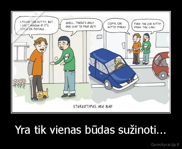 Yra tik vienas būdas sužinoti...