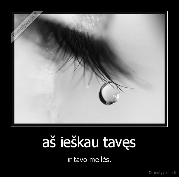 aš ieškau tavęs