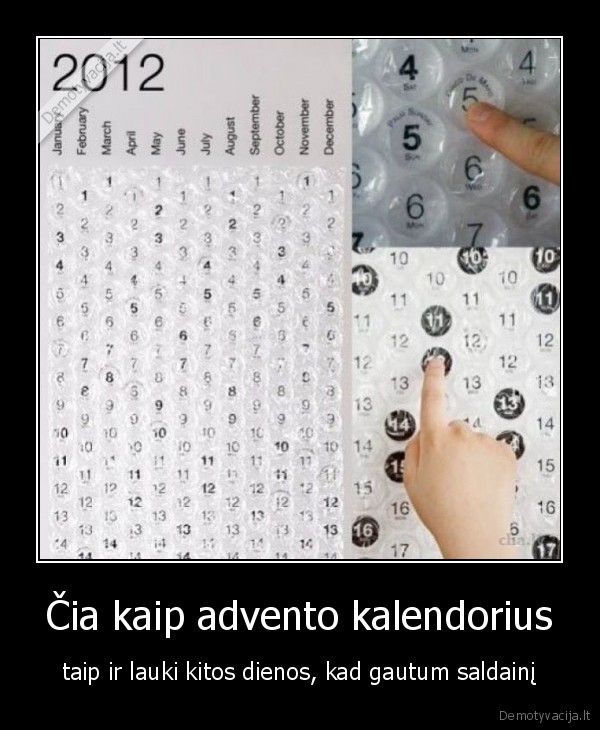 Čia kaip advento kalendorius