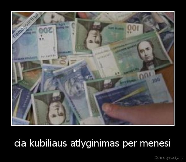 cia kubiliaus atlyginimas per menesi